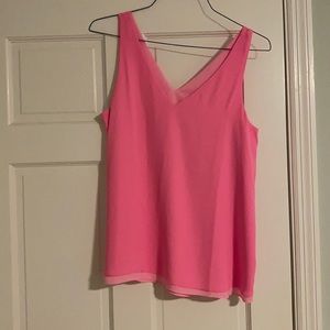 Reversible dark pink/light pink top, Lilly P